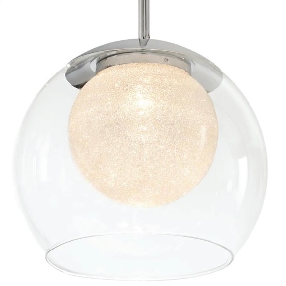 Brand new in box Melinda 40-Watt Equivalence Chrome Integrated LED Mini Pendant - Picture 2 of 6